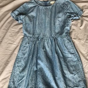 Madewell Short Sleeve Denim Dress